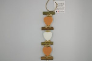 Brin de lavande tresse 2 coeurs fleur d'oranger 1 coeur amande